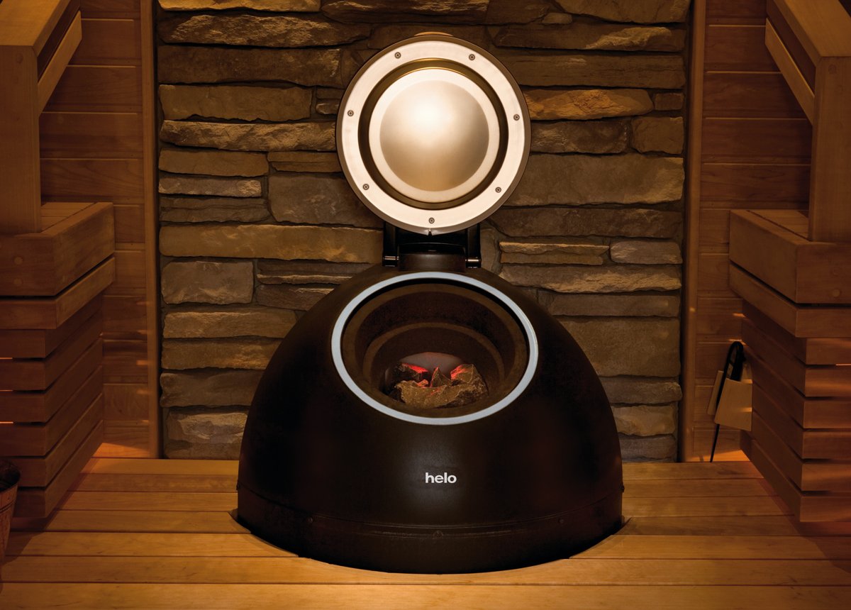 The sauna stove Evolution from a pile of rocks to a designer product
